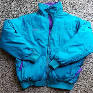 Vintage Columbia Down Jacket - Women's L (Reversib