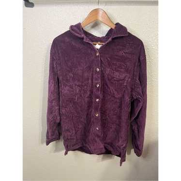 Vintage Corduroy Purple LL Bean Shacket Size Large - image 1