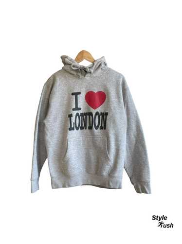 Streetwear × Vintage I love ❤️ London hoodie y2k s