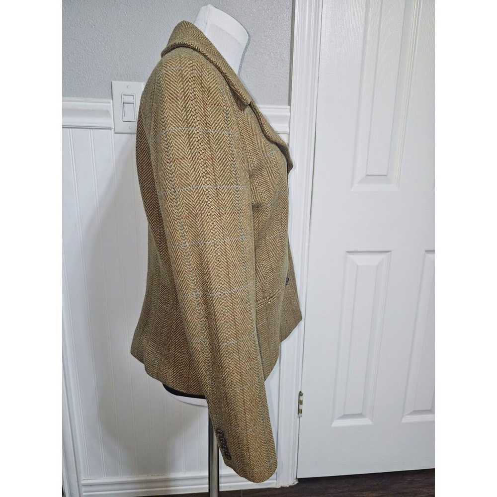 CHAPS Womens Wool Blend Brown Tweed Blazer/Jacket… - image 4