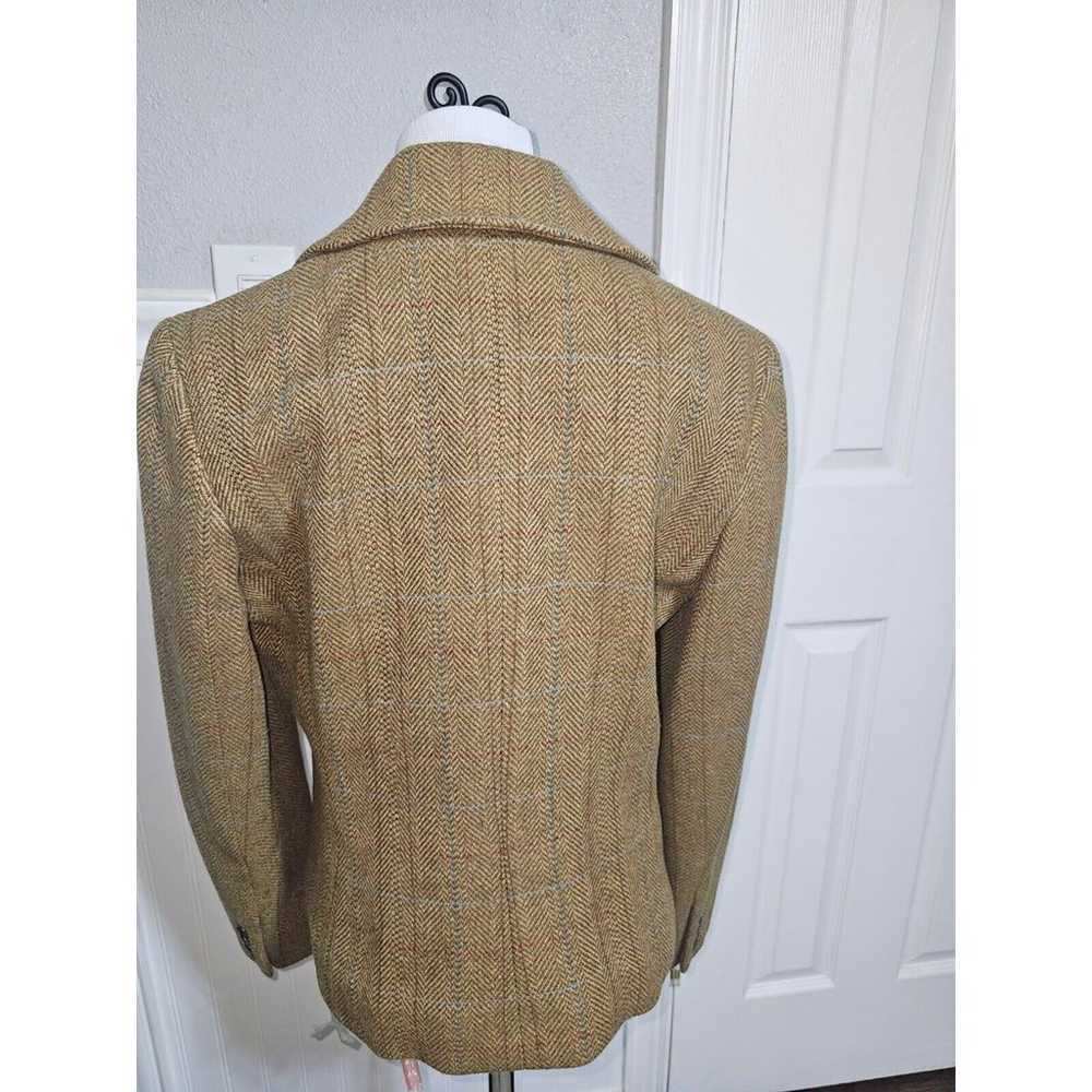 CHAPS Womens Wool Blend Brown Tweed Blazer/Jacket… - image 6