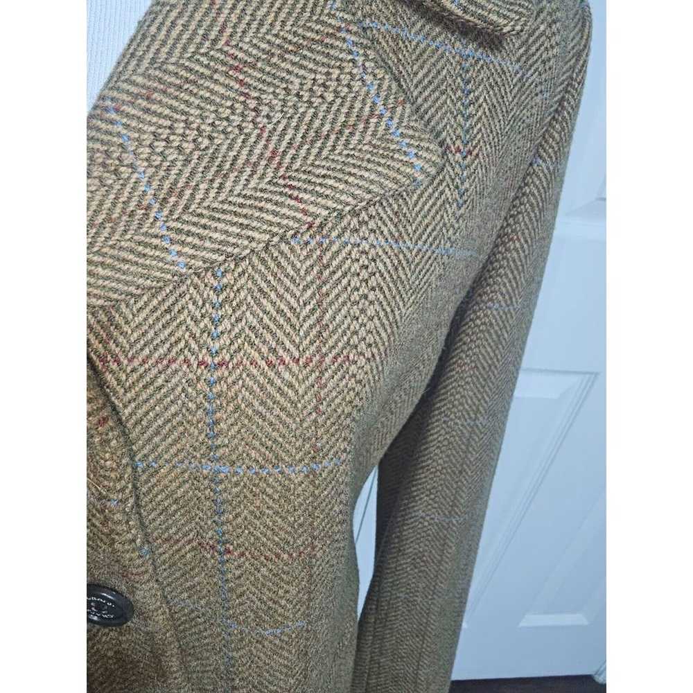 CHAPS Womens Wool Blend Brown Tweed Blazer/Jacket… - image 8