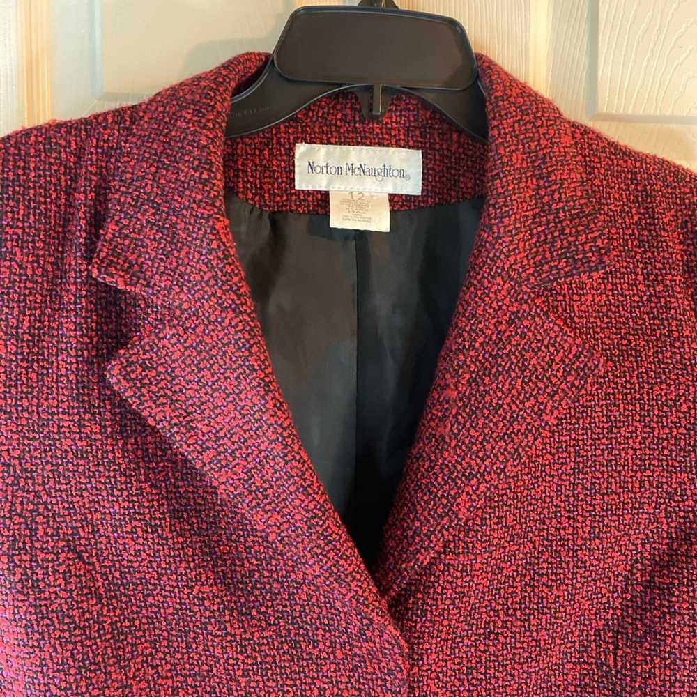 VINTAGE Norton McNaughton Women 12 Blazer Bouncle… - image 4