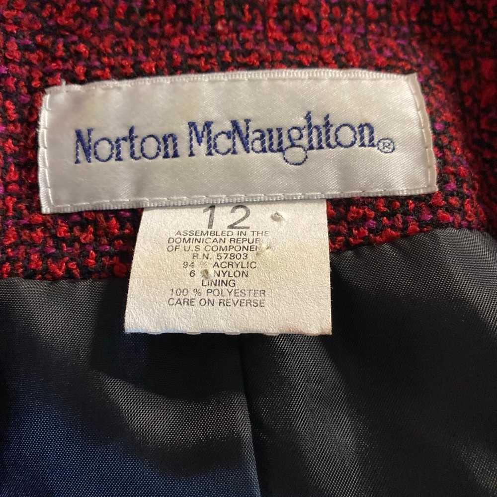 VINTAGE Norton McNaughton Women 12 Blazer Bouncle… - image 6