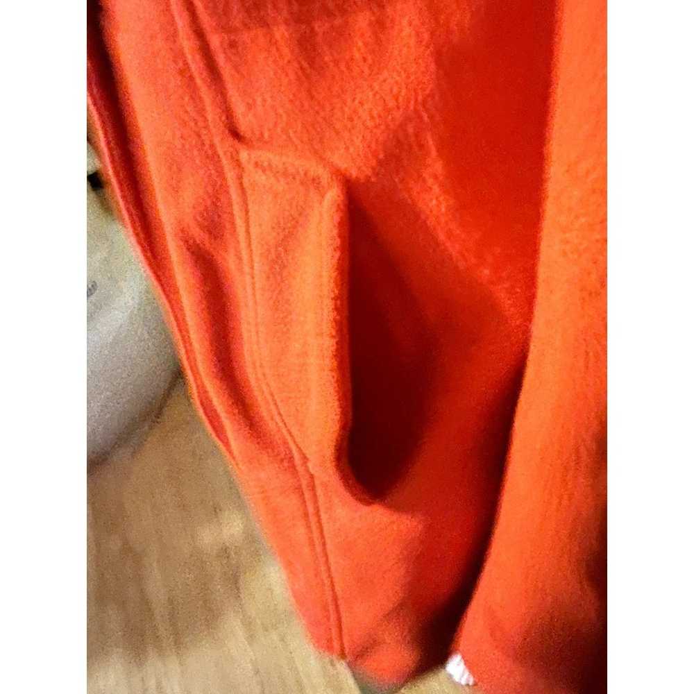 Old Navy Orange Peacoat wool blend Size L - image 3