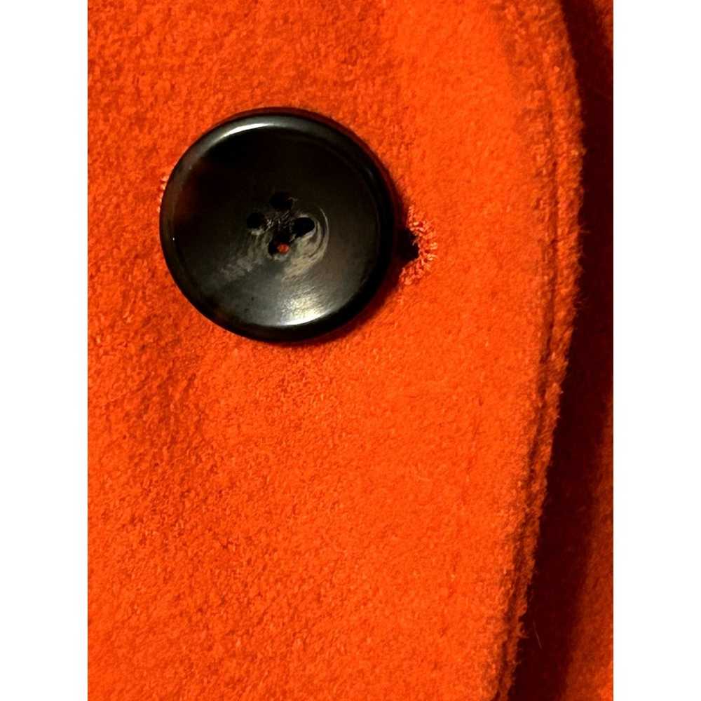 Old Navy Orange Peacoat wool blend Size L - image 4