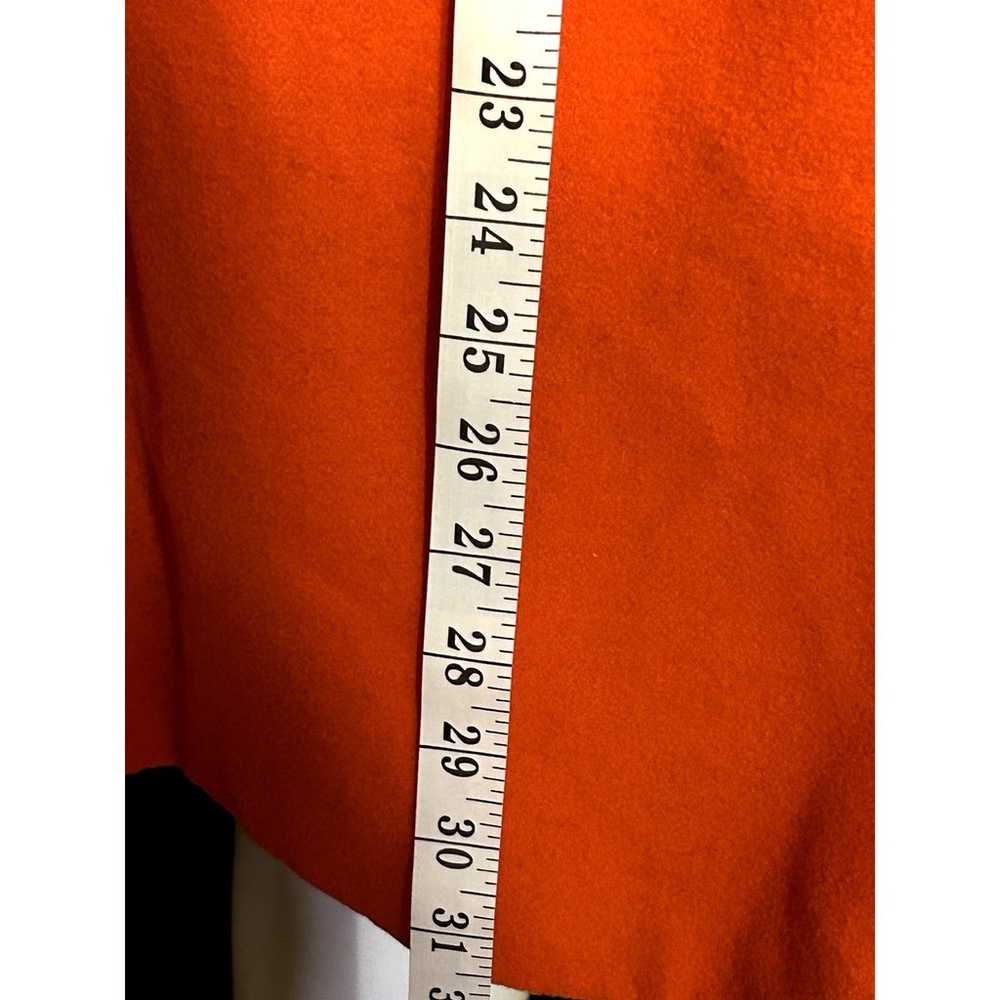 Old Navy Orange Peacoat wool blend Size L - image 9