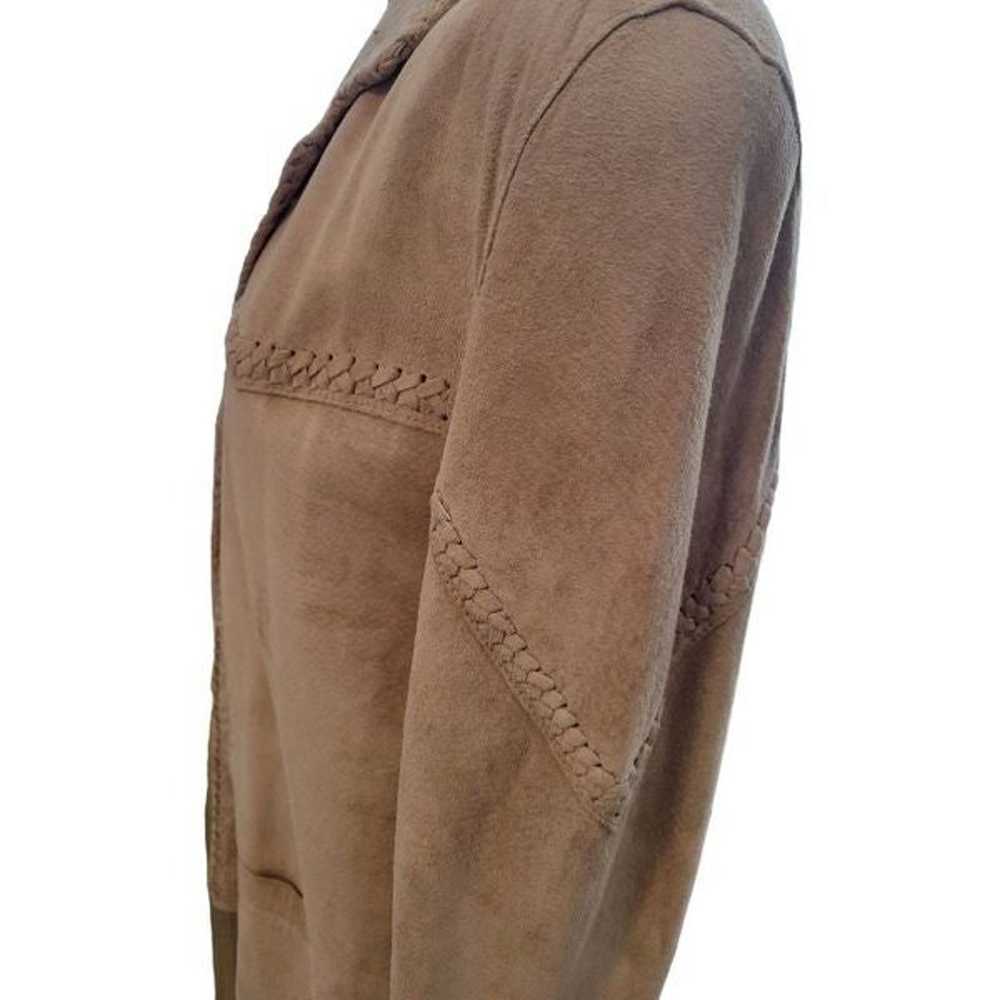 Vintage Guess Suede Leather Jacket Womens L Mens … - image 7