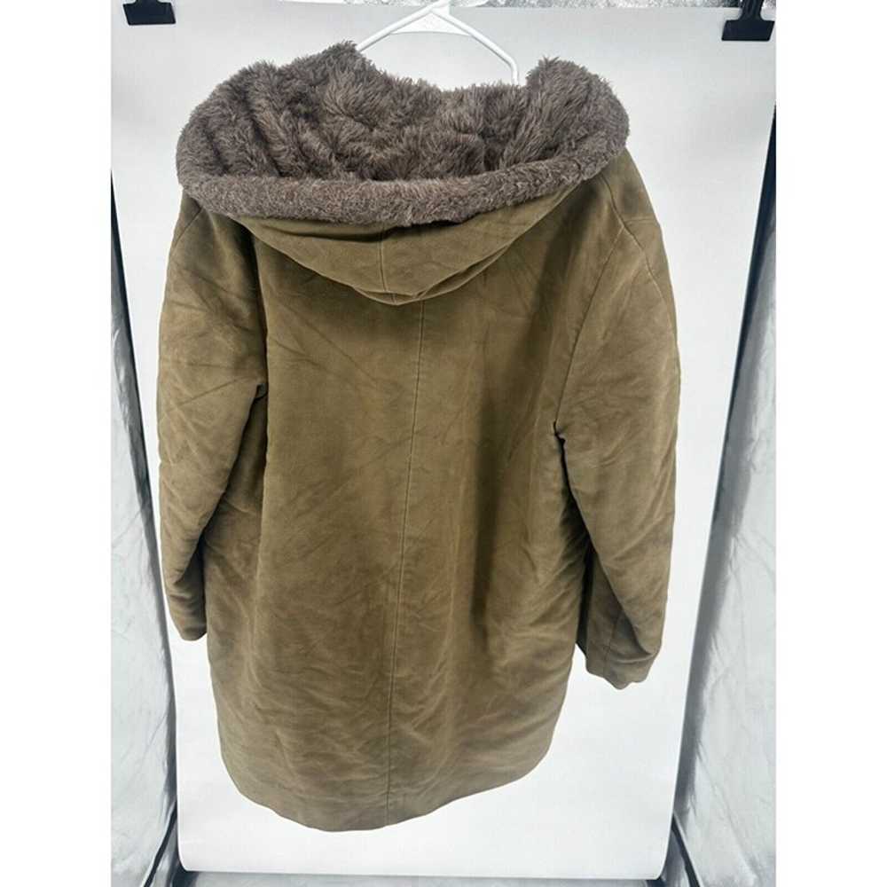 Vintage Davis Sherpa Parka Coat Hooded Women's Si… - image 2