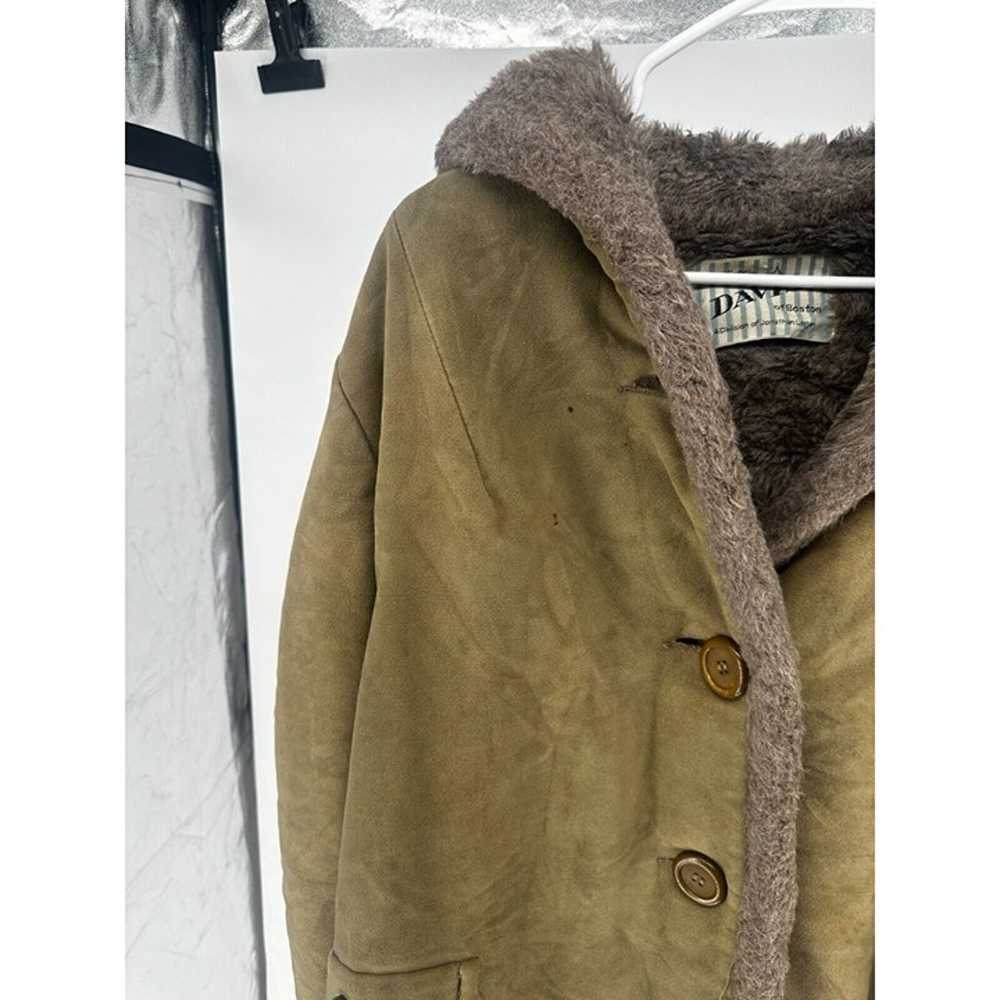 Vintage Davis Sherpa Parka Coat Hooded Women's Si… - image 4