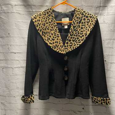 Vintage Joseph Ribkoff Cheetah Blazer Size 12 - image 1