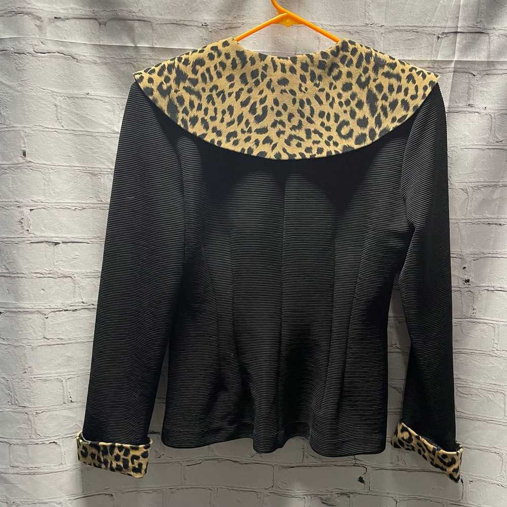 Vintage Joseph Ribkoff Cheetah Blazer Size 12 - image 2