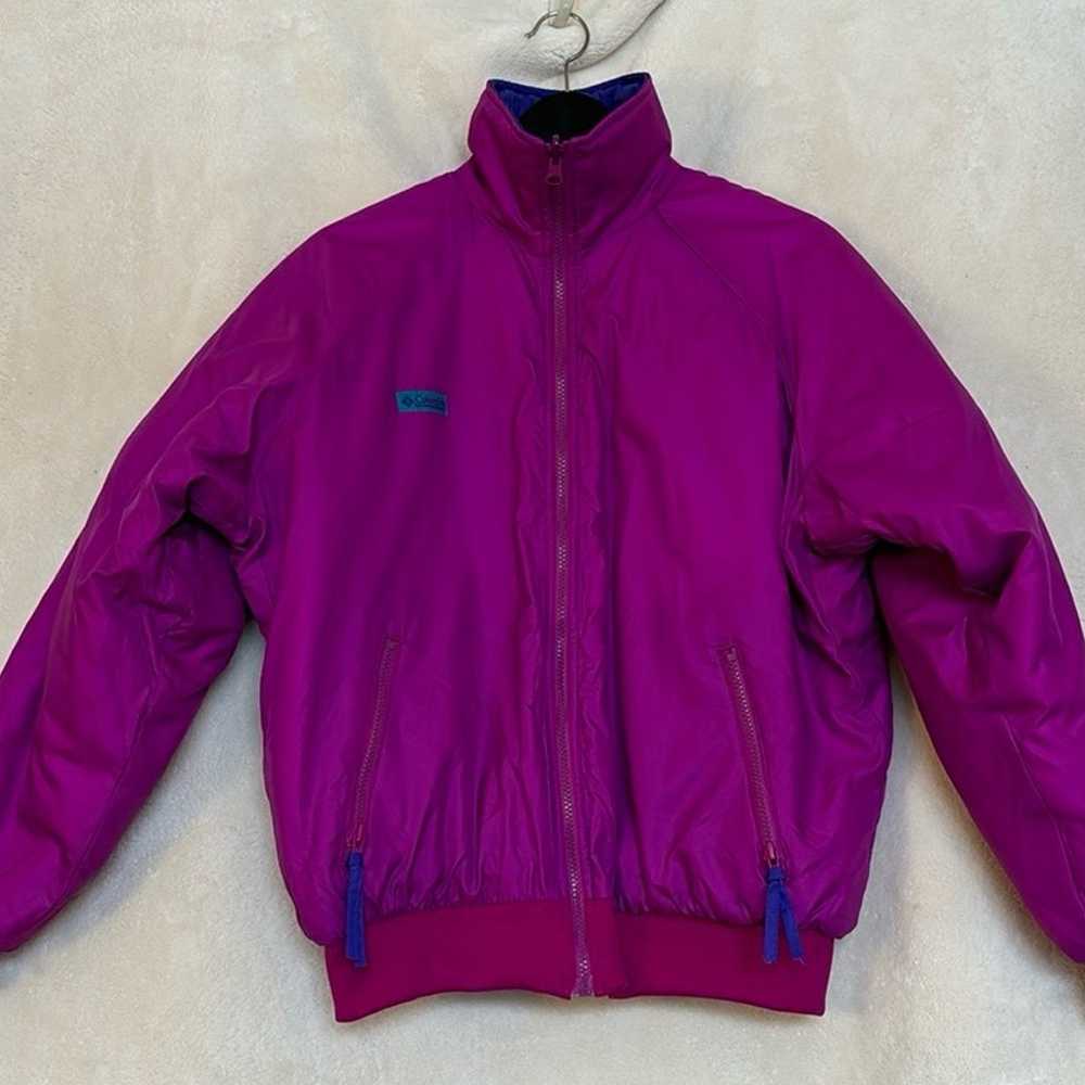 Columbia Reversible Pink Purple Jacket - image 1