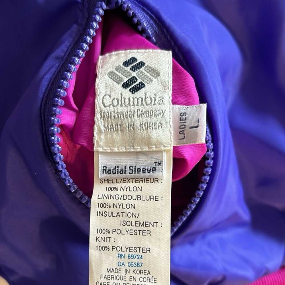 Columbia Reversible Pink Purple Jacket - image 5