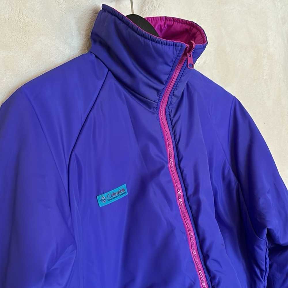 Columbia Reversible Pink Purple Jacket - image 7