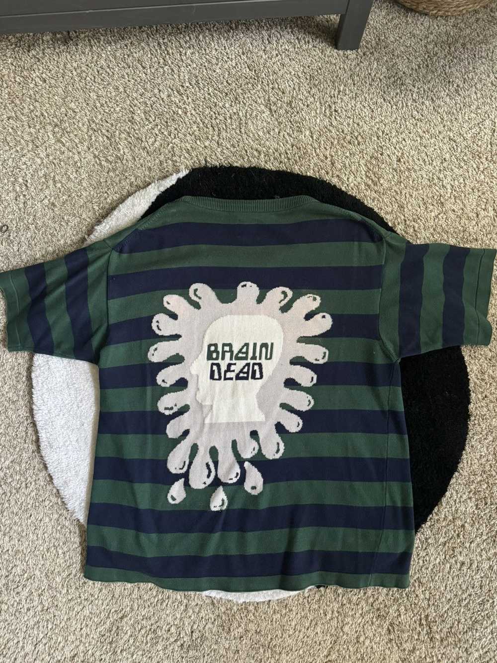 Brain Dead Braindead short sleeve striped sweater - image 2