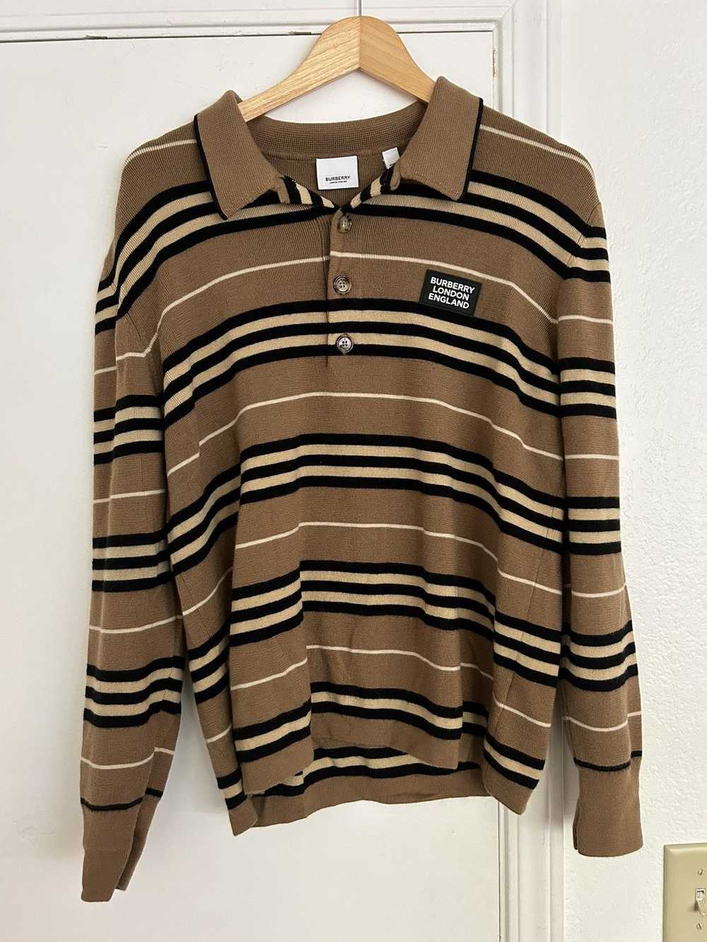 Burberry Burberry Marino wool polo sweater - image 1