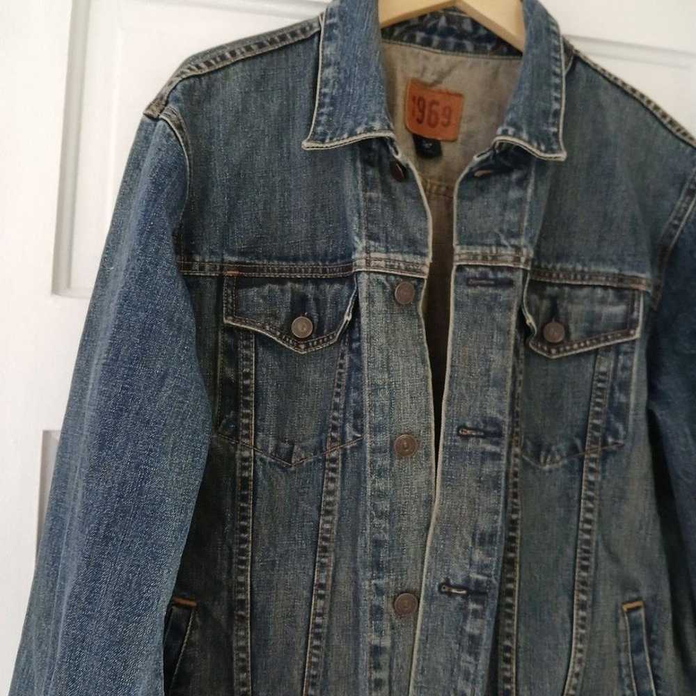 Vintage (2002) GAP 1969 Jacket Denim Distressed L… - image 11