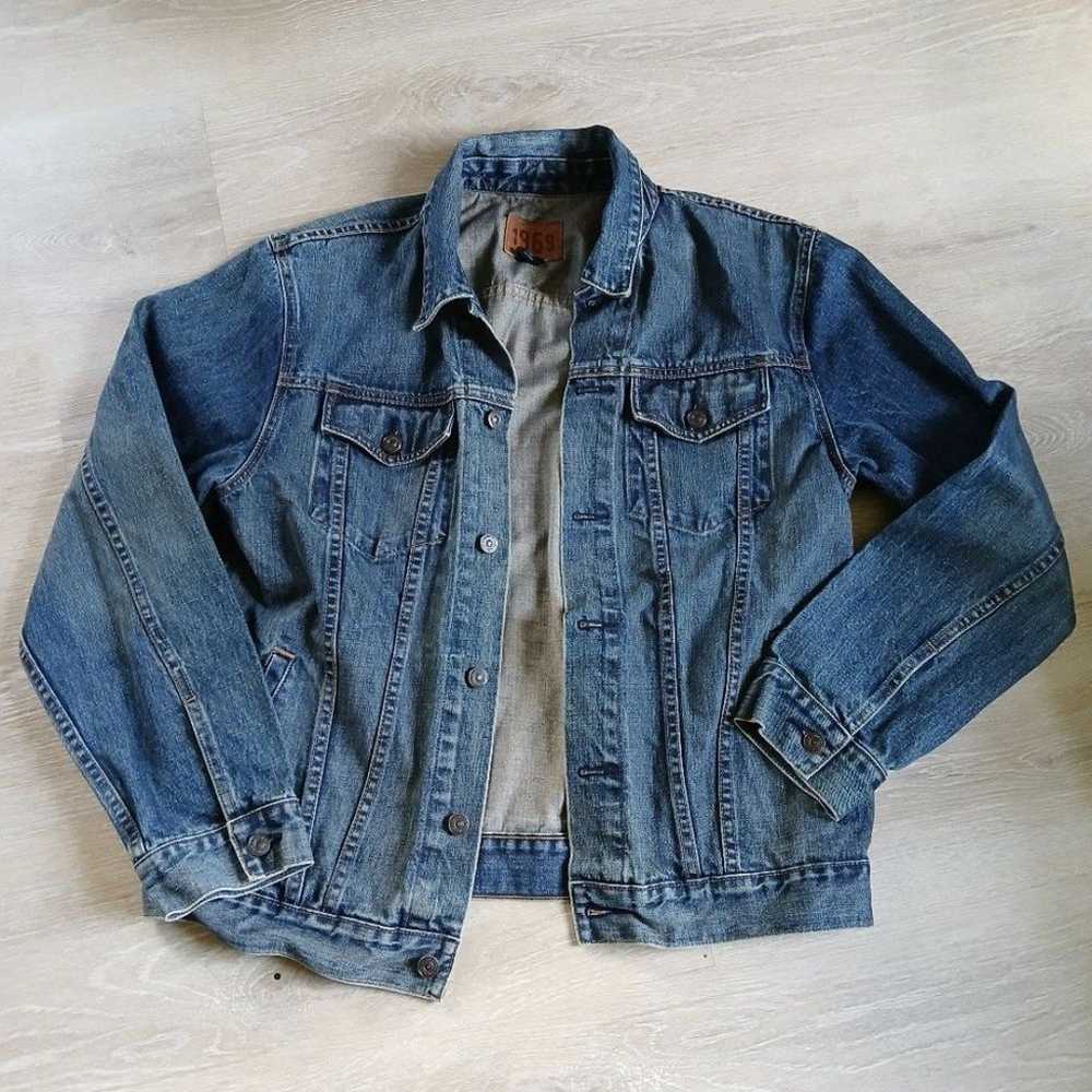 Vintage (2002) GAP 1969 Jacket Denim Distressed L… - image 1