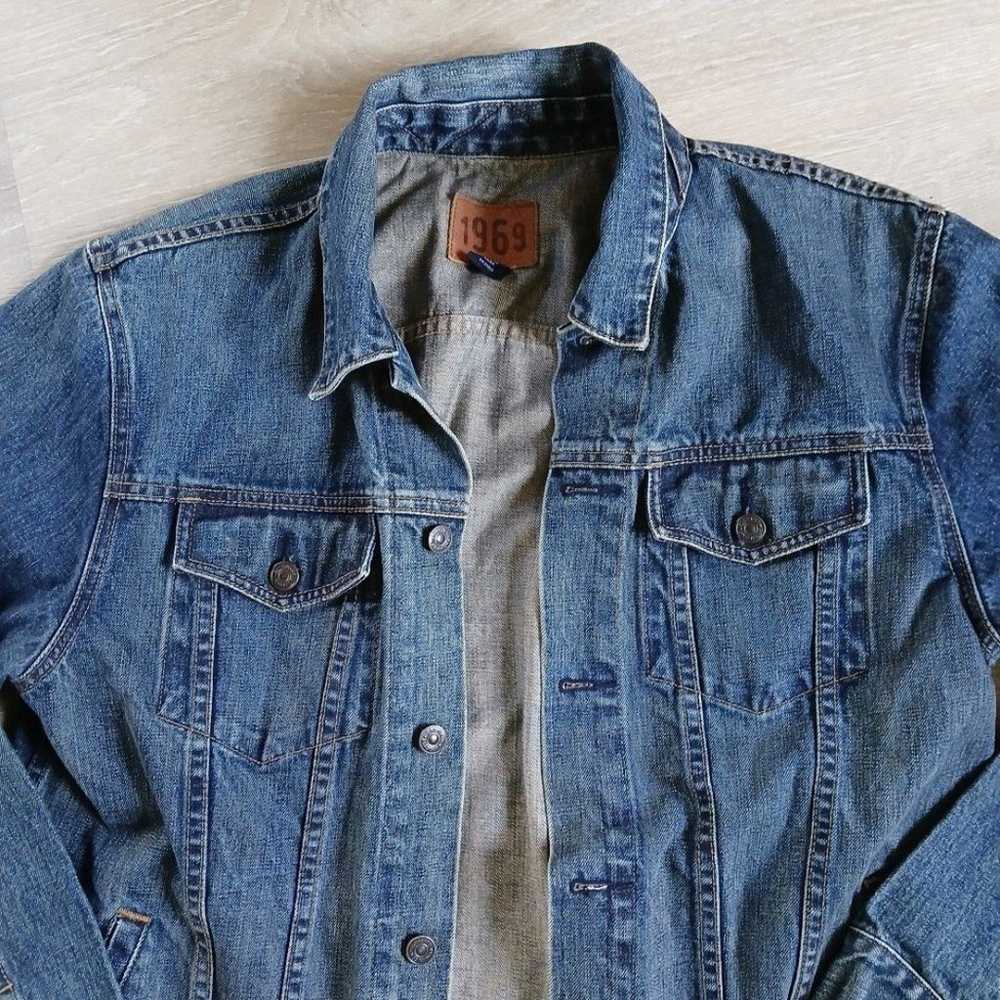 Vintage (2002) GAP 1969 Jacket Denim Distressed L… - image 2