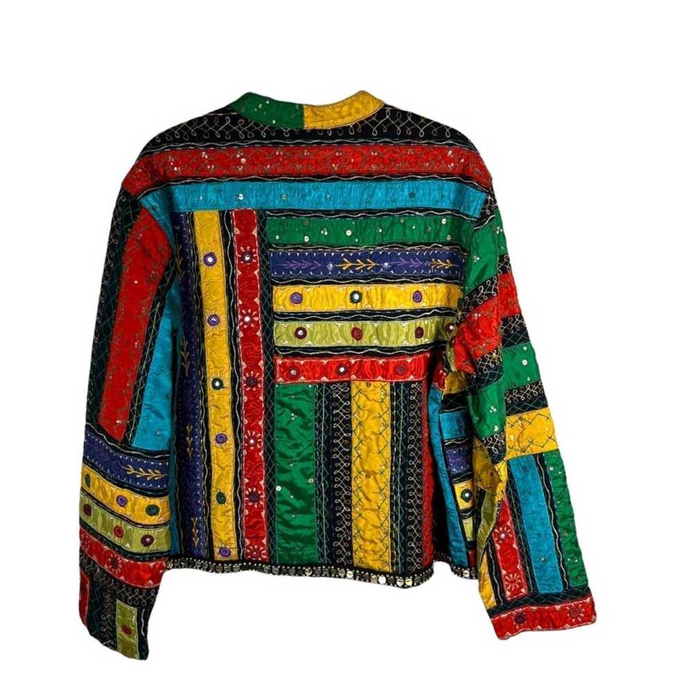 Vintage Chico’s Multi Colored Embellished Jacket - image 2