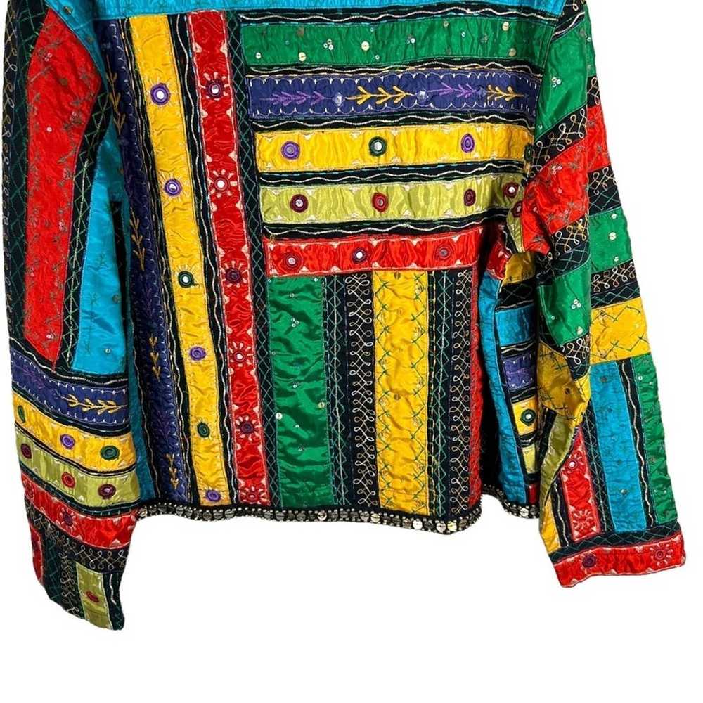 Vintage Chico’s Multi Colored Embellished Jacket - image 7