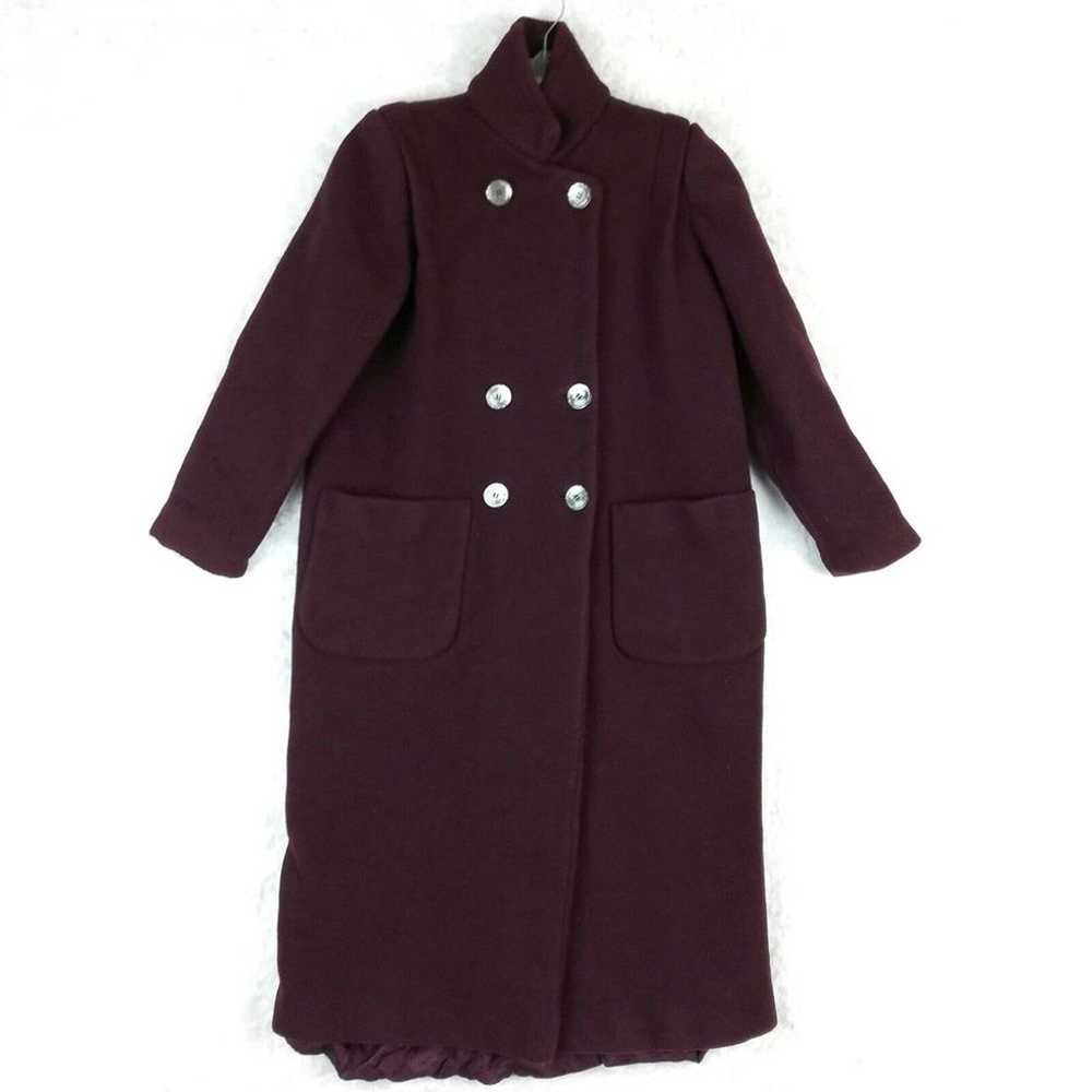 Vintage Anglo Fabrics Womens Coat Wool Military D… - image 1