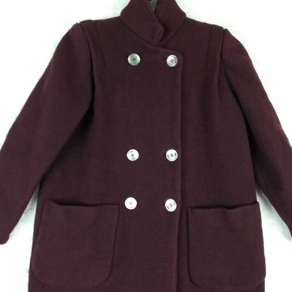 Vintage Anglo Fabrics Womens Coat Wool Military D… - image 4