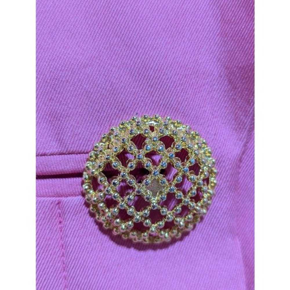 Bill Blass Vintage Women's Pink & Gold Rhinestone… - image 3