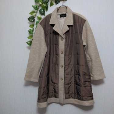 b3691【Mizell】Women's Jacket Coat Quilting Brown L - image 1