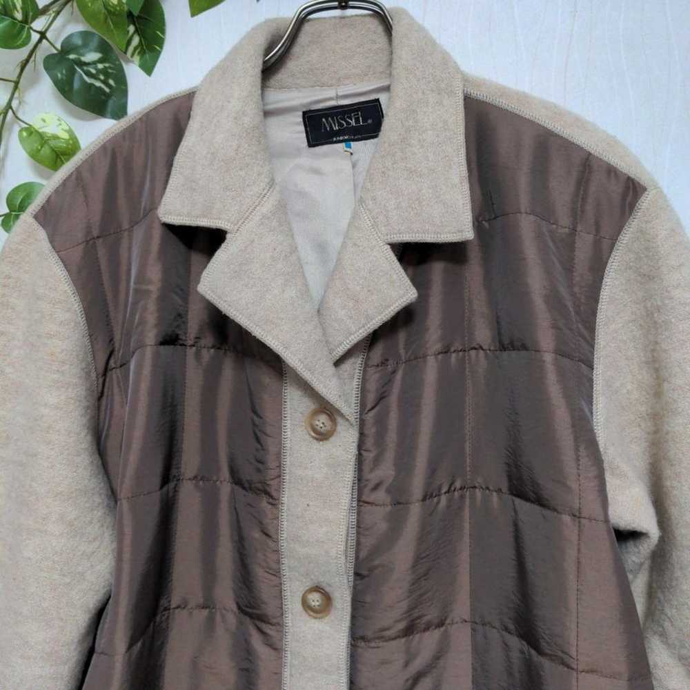 b3691【Mizell】Women's Jacket Coat Quilting Brown L - image 3