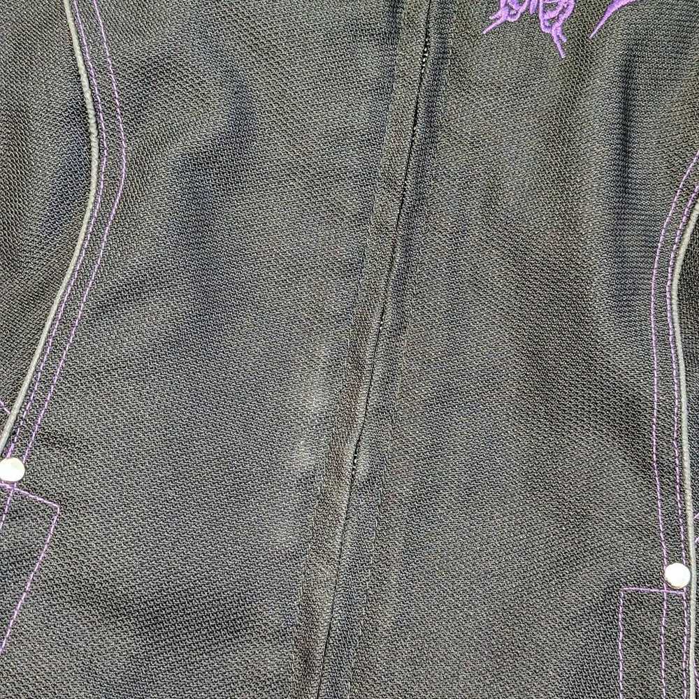 Vintage Y2K Harley Davidson Butterfly Biker Jacke… - image 4