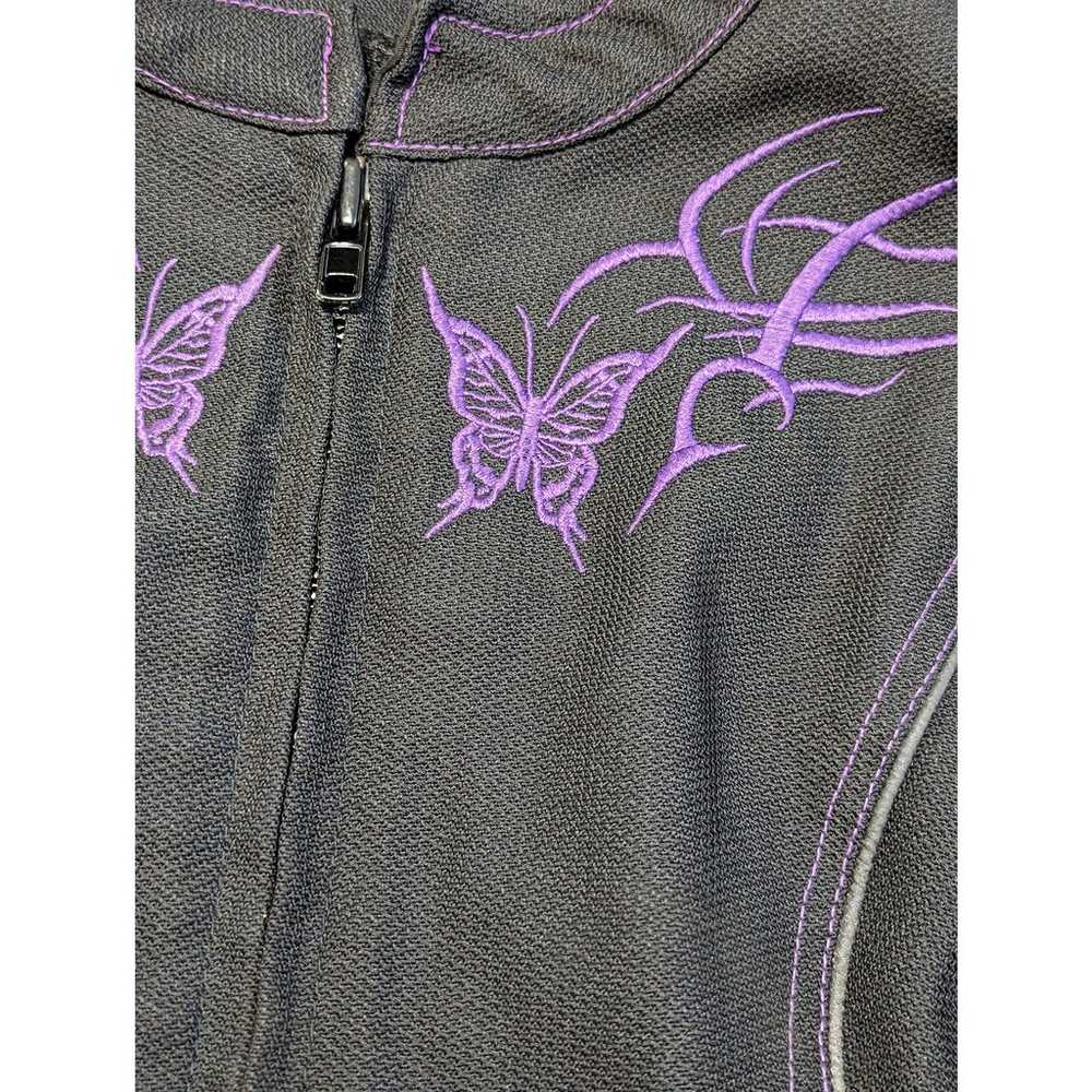 Vintage Y2K Harley Davidson Butterfly Biker Jacke… - image 5