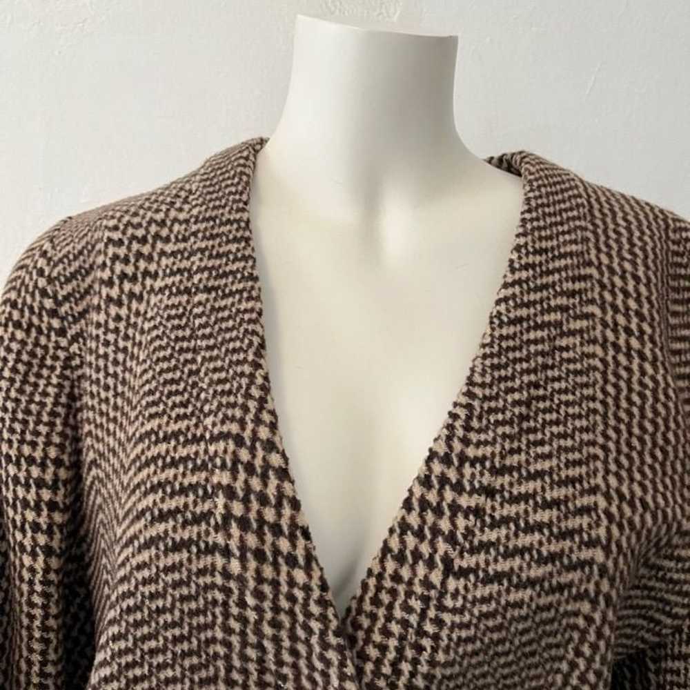 Vintage Giorgio Armani Brown Houndstooth check Wo… - image 5