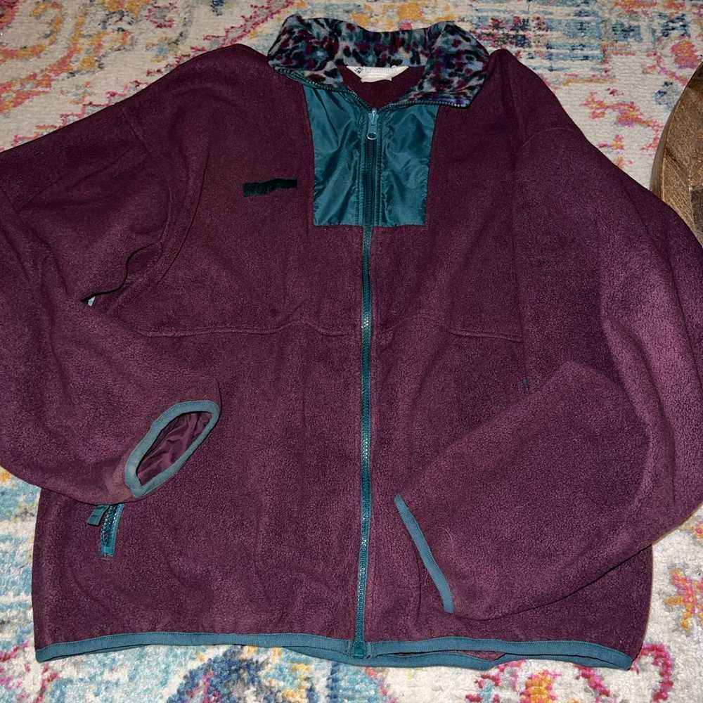 Columbia women's vintage fleece jacket size XL Bi… - image 1