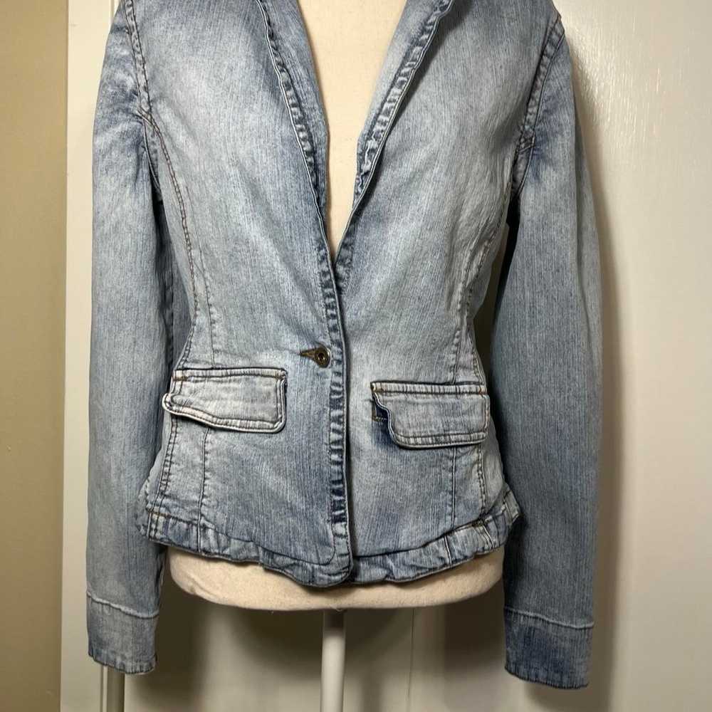 Vintage Guess Jeans Jacket Women’s Size XL Light … - image 2