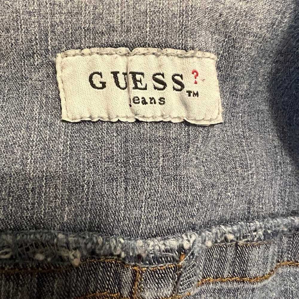 Vintage Guess Jeans Jacket Women’s Size XL Light … - image 5