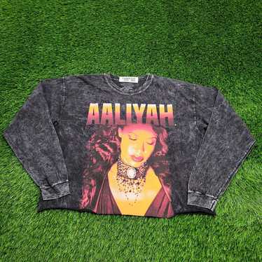 Other Aaliyah Crop-Top Shirt Womens XL 23x20 Mine… - image 1