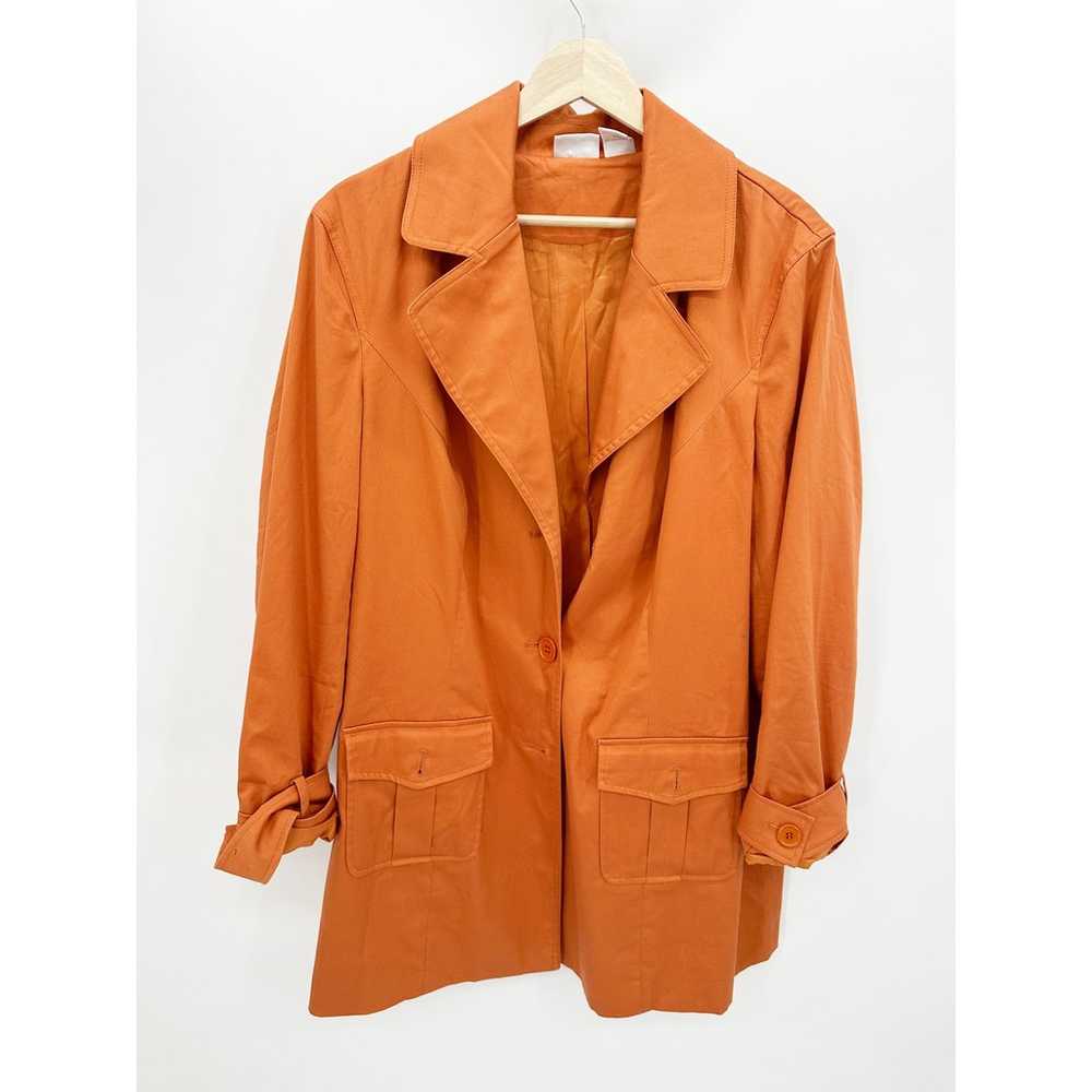 Spiegel Women's Orange Peacoat Jacket Hoodless Co… - image 12