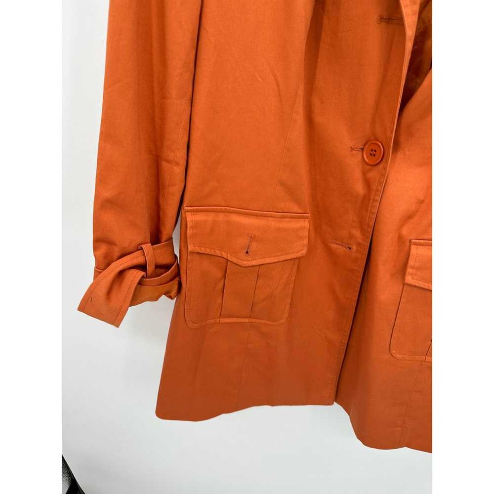 Spiegel Women's Orange Peacoat Jacket Hoodless Co… - image 3