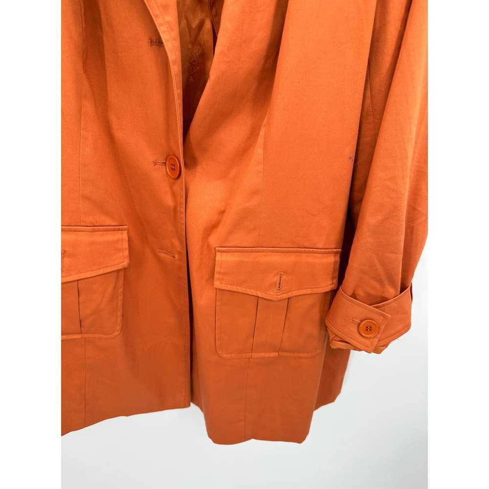 Spiegel Women's Orange Peacoat Jacket Hoodless Co… - image 4