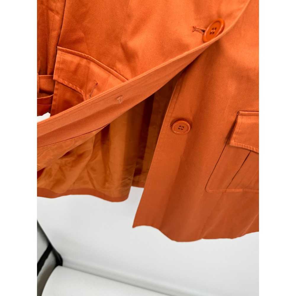 Spiegel Women's Orange Peacoat Jacket Hoodless Co… - image 5