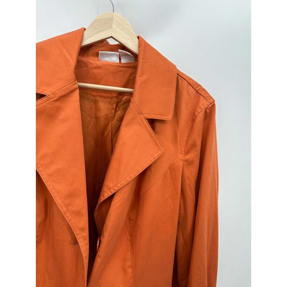 Spiegel Women's Orange Peacoat Jacket Hoodless Co… - image 6