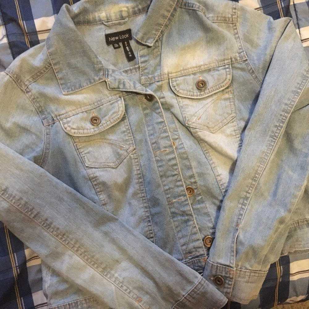 New Look washed out denim jacket - image 4