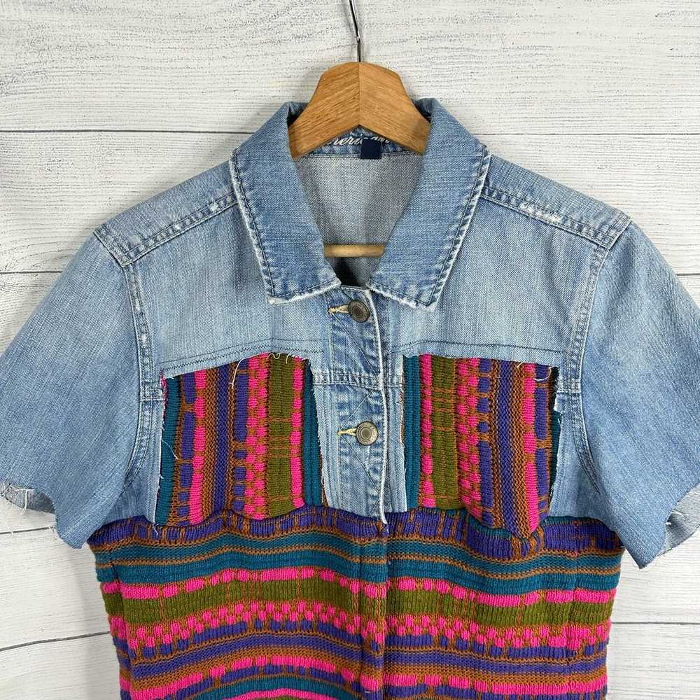 Vintage Womens size XL Handmade Reworked Denim Je… - image 3