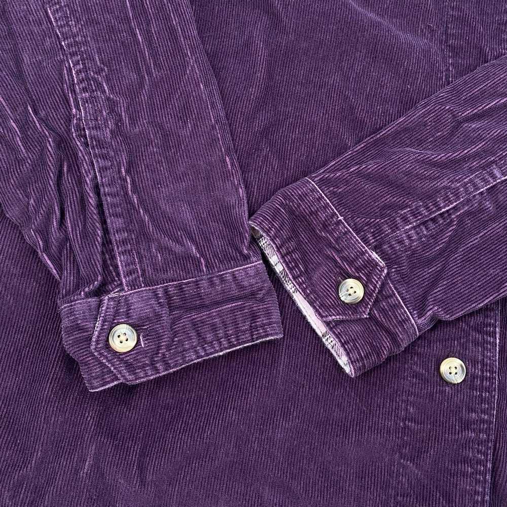 Vintage Fashion Bug Jacket Size XL Purple Corduro… - image 10