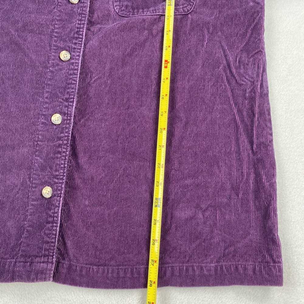 Vintage Fashion Bug Jacket Size XL Purple Corduro… - image 7