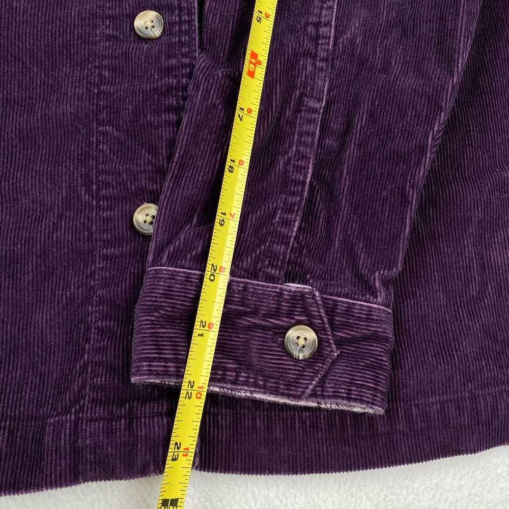 Vintage Fashion Bug Jacket Size XL Purple Corduro… - image 9