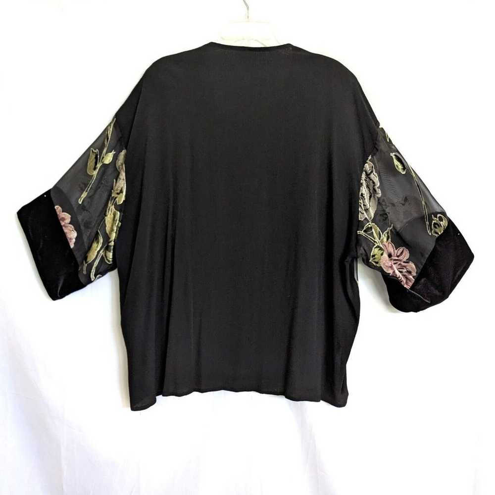 Spencer Alexis Size 16 Black Velvet Lace Sparkly … - image 9