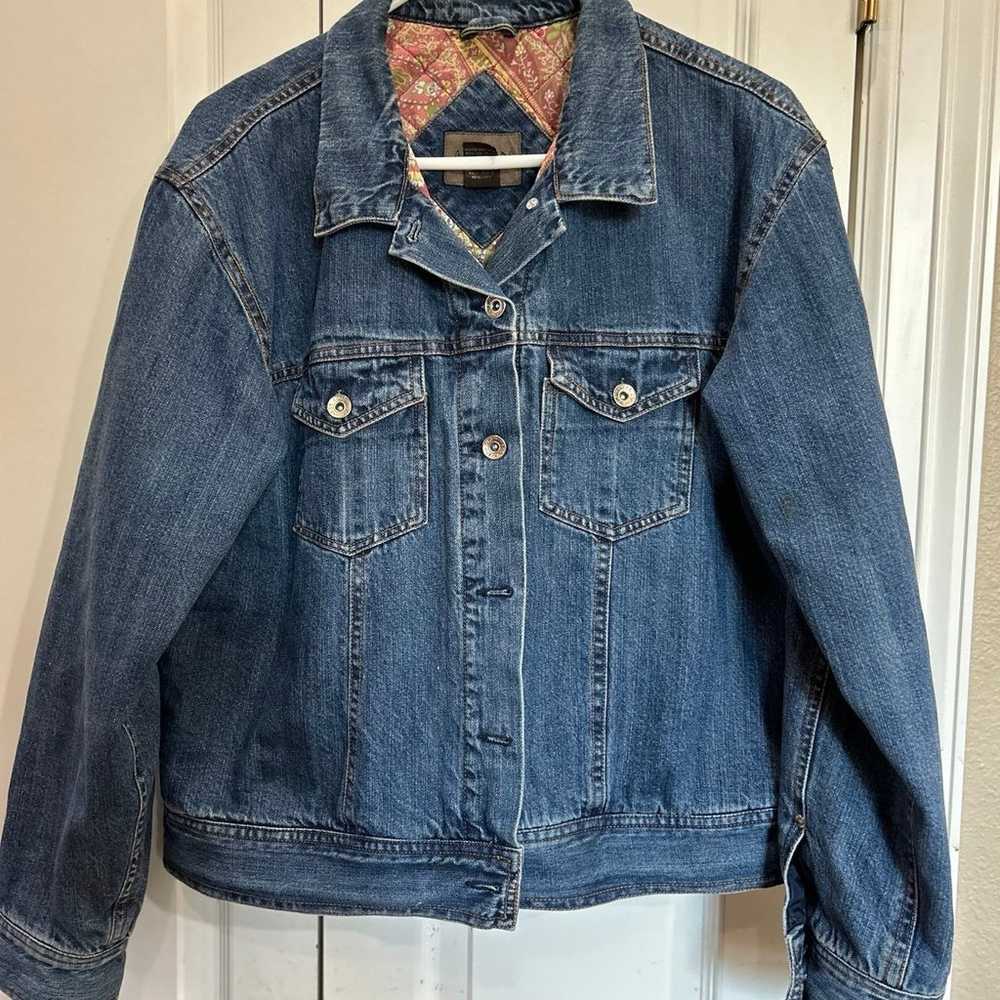 Austin women XL denim blanket barn jacket - image 1